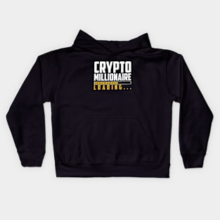 crypto millionaire loading Kids Hoodie